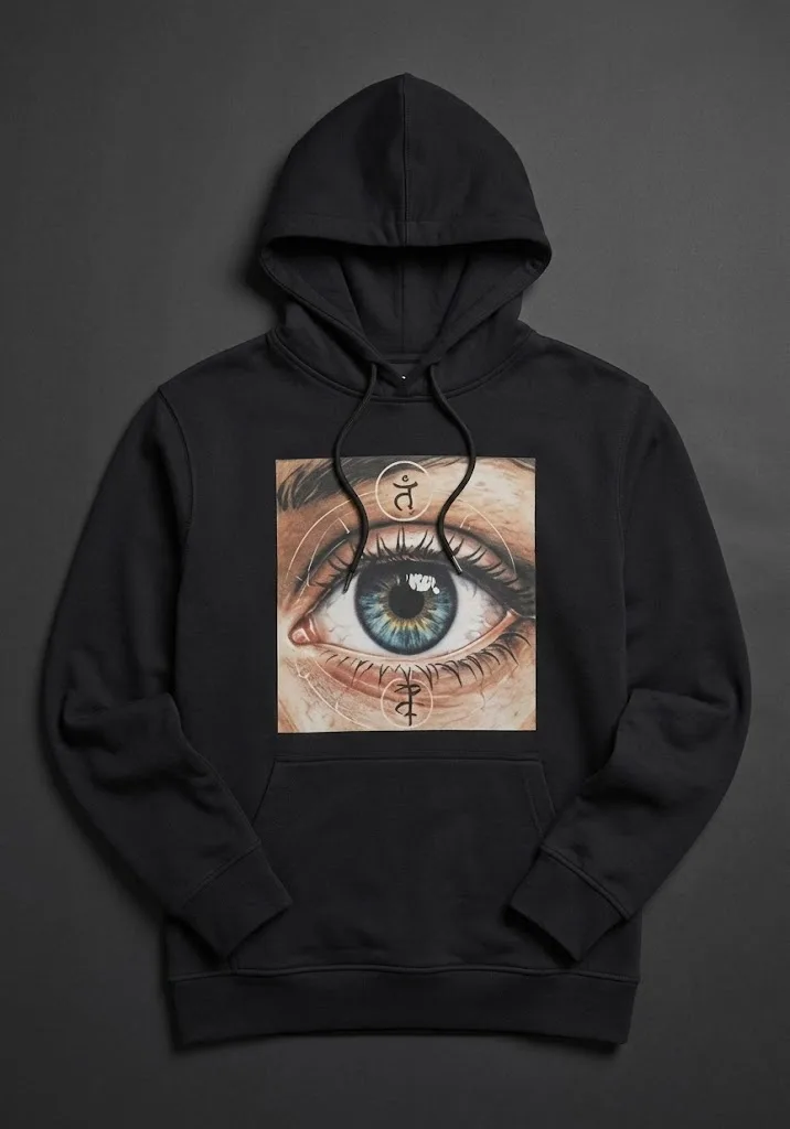 Tool Bone & Fractal Hoodie — front view