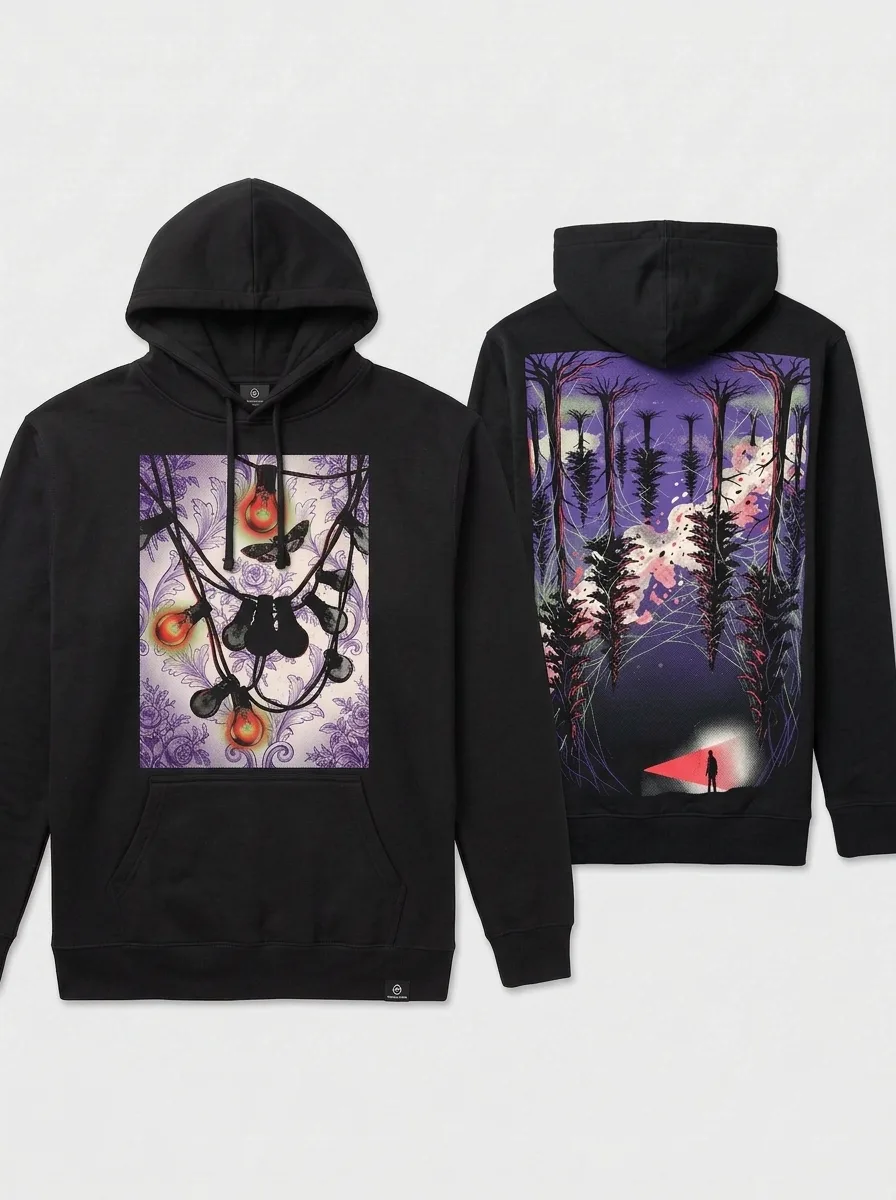 Stranger Things Filament & Fog Hoodie — front view